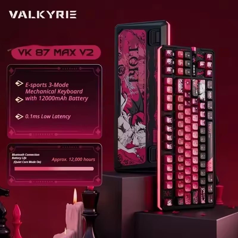 Valkyrie - VK87 V2 Wireless Keyboard - Keyboard -Aula - Zenox