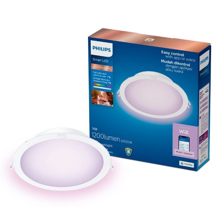 WiZ PHI WFB RGB/14W RD6"/822 - 65 12/1CT - Smart Ceiling Light - WiZ - Zenox