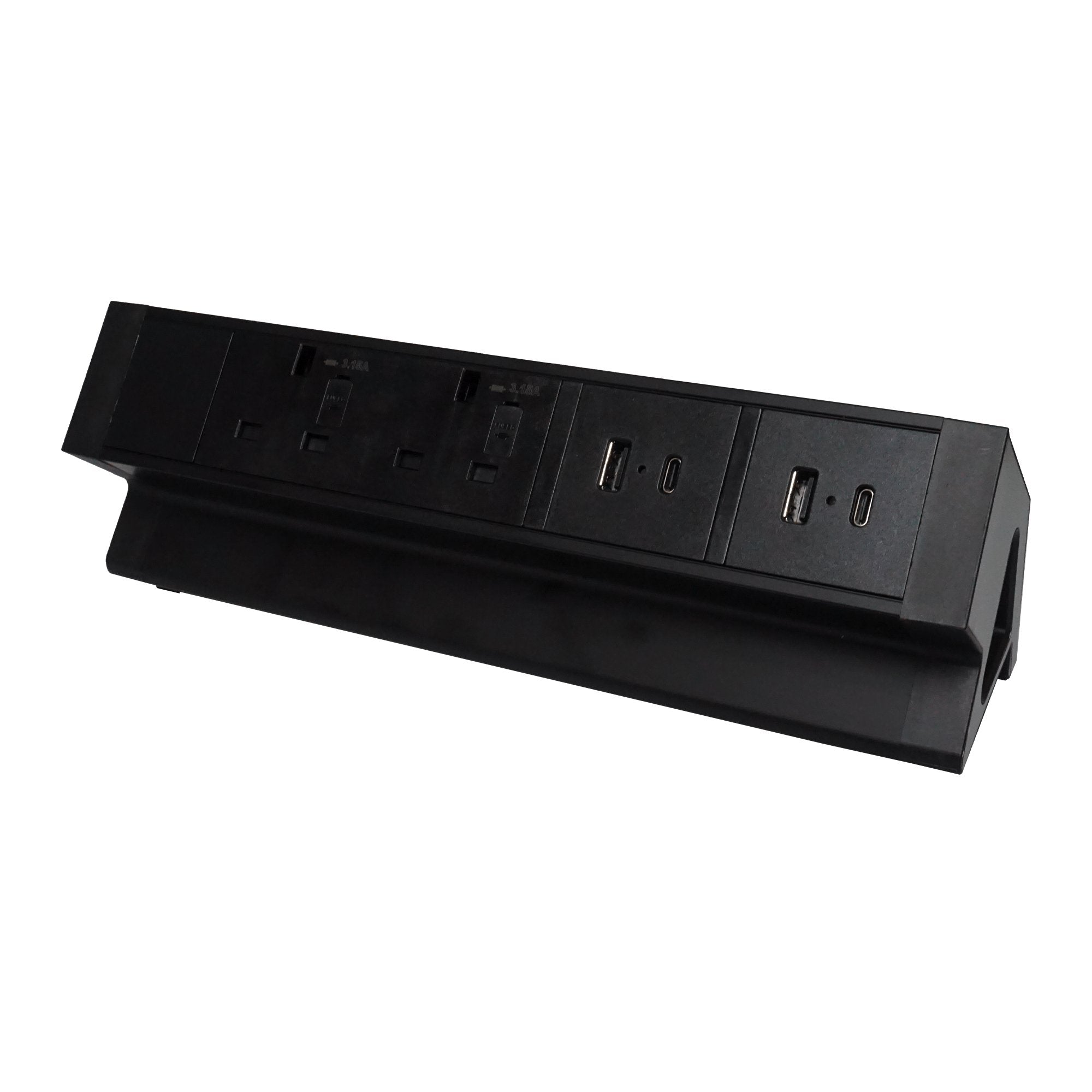 Zenox Desk Mount Power Strip v2 (30W USB - A+C x 2) - Mounted Power Strip - Zenox - Zenox