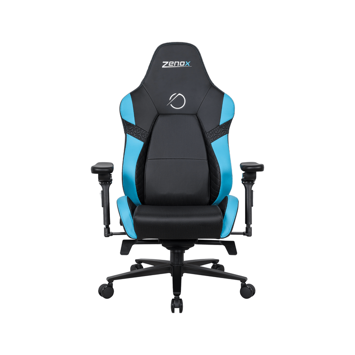 Zenox Jupiter Mk - 2 Gaming Chair (Leather/Sky Blue) - Gaming Chair - Zenox - Zenox