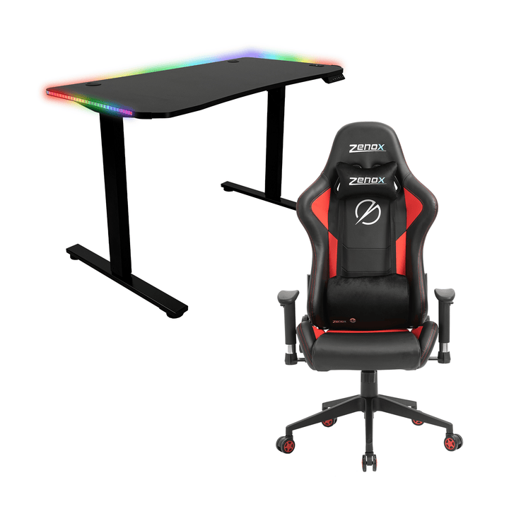 Zenox Mercury Mk - 2 Gaming Chair + Apollo Height Adjustable Desk - Gaming Chair - Zenox - Zenox