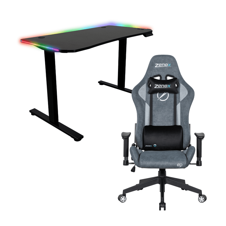 Zenox Mercury Mk - 2 Gaming Chair + Apollo Height Adjustable Desk - Gaming Chair - Zenox - Zenox