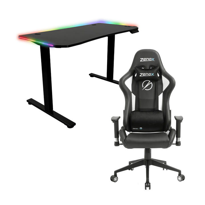 Zenox Mercury Mk - 2 Gaming Chair + Apollo Height Adjustable Desk - Gaming Chair - Zenox - Zenox