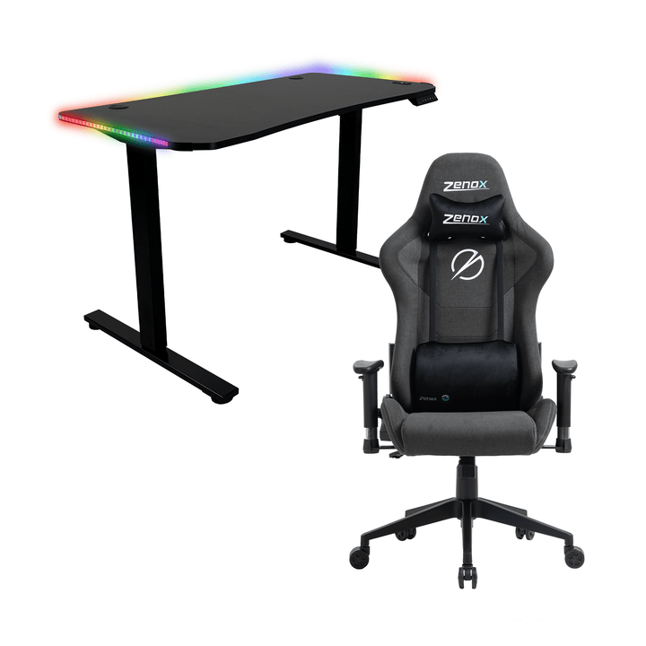 Zenox Mercury Mk - 2 Gaming Chair + Apollo Height Adjustable Desk - Gaming Chair - Zenox - Zenox