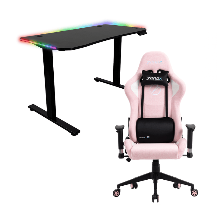 Zenox Mercury Mk - 2 Gaming Chair + Apollo Height Adjustable Desk - Gaming Chair - Zenox - Zenox