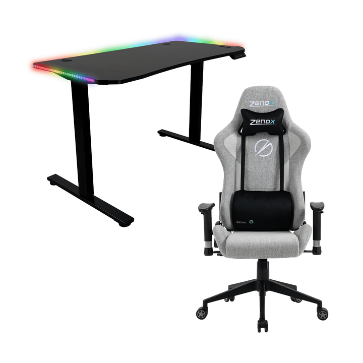 Zenox Mercury Mk - 2 Gaming Chair + Apollo Height Adjustable Desk - Gaming Chair - Zenox - Zenox