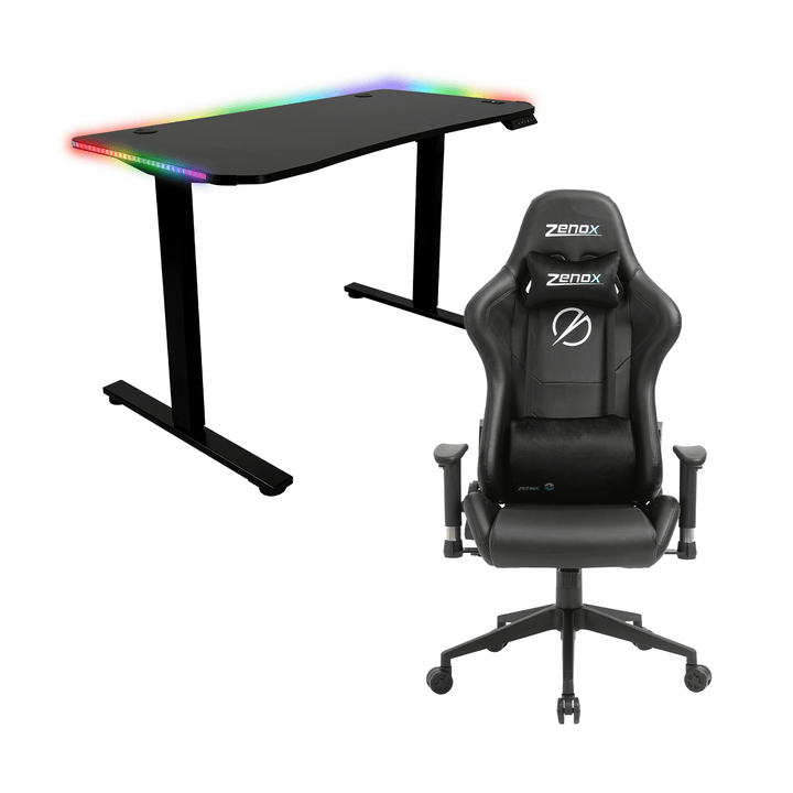 Zenox Mercury Mk - 2 Gaming Chair + Apollo Height Adjustable Desk - Gaming Chair - Zenox - Zenox