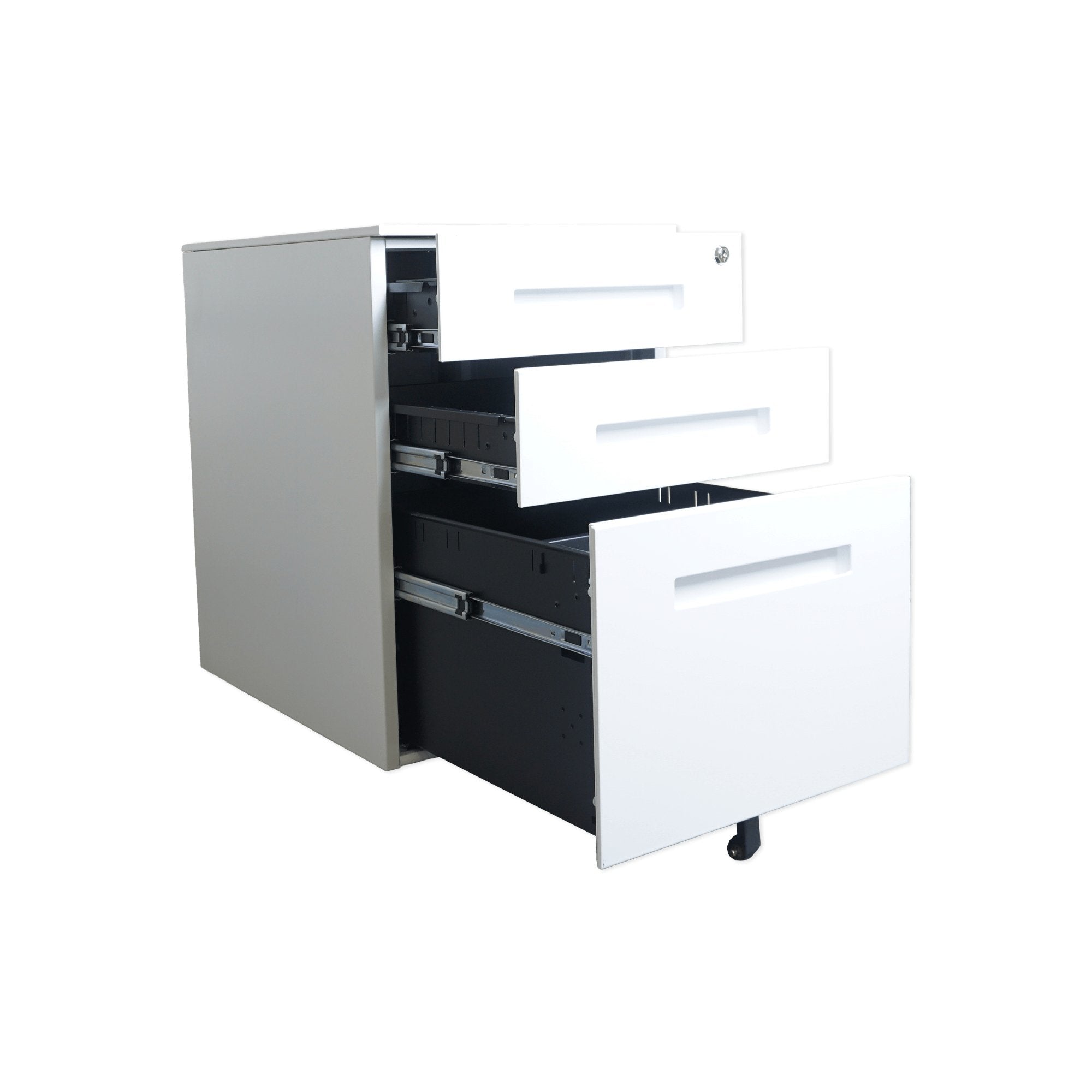 Zenox Mobile 3 - Drawer Cabinet (White) - Drawer Cabinet - Zenox - Zenox