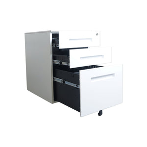 Zenox Mobile 3 - Drawer Cabinet (White) - Drawer Cabinet - Zenox - Zenox