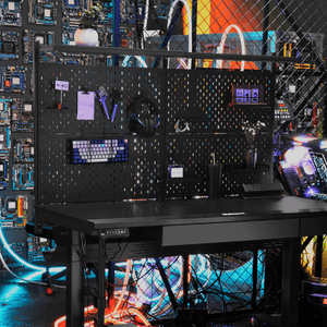 Zenox Pegboard with Top Shelf - Perforated Panel Accessories -Zenox - Zenox