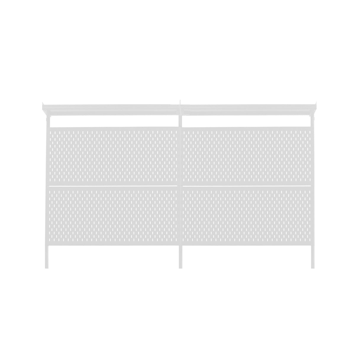 Zenox Pegboard with Top Shelf - Perforated Panel Accessories - Zenox - Zenox