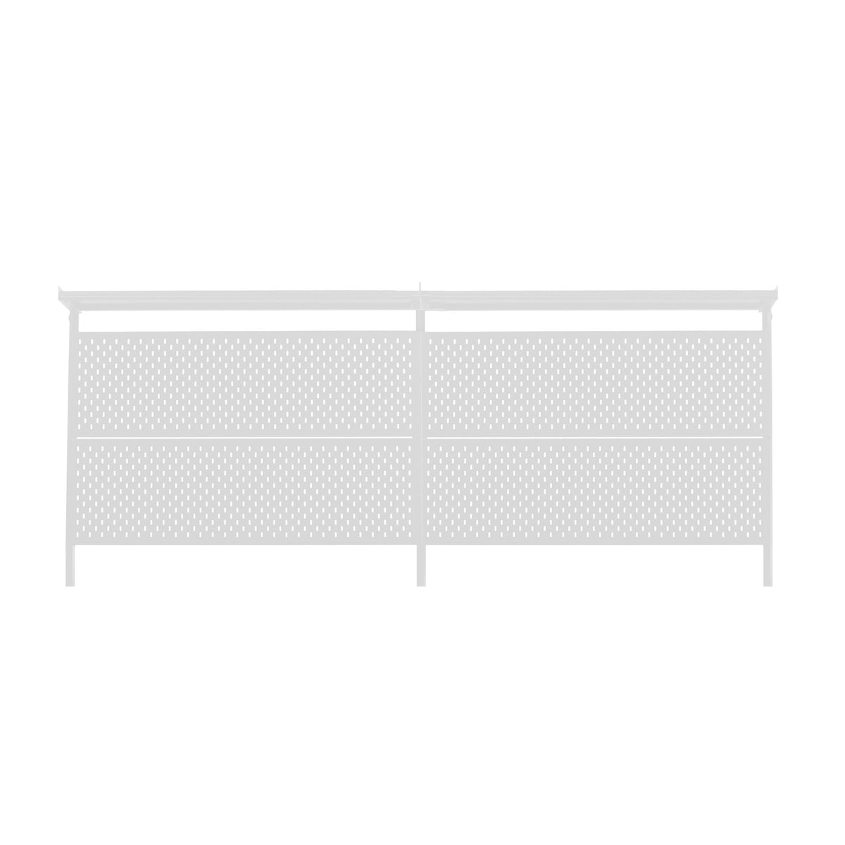 Zenox Pegboard with Top Shelf - Perforated Panel Accessories - Zenox - Zenox