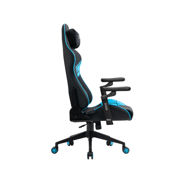 Zenox Saturn Mk - 2 Gaming Chair (Leather/Sky Blue) - Gaming Chair - Zenox - Zenox
