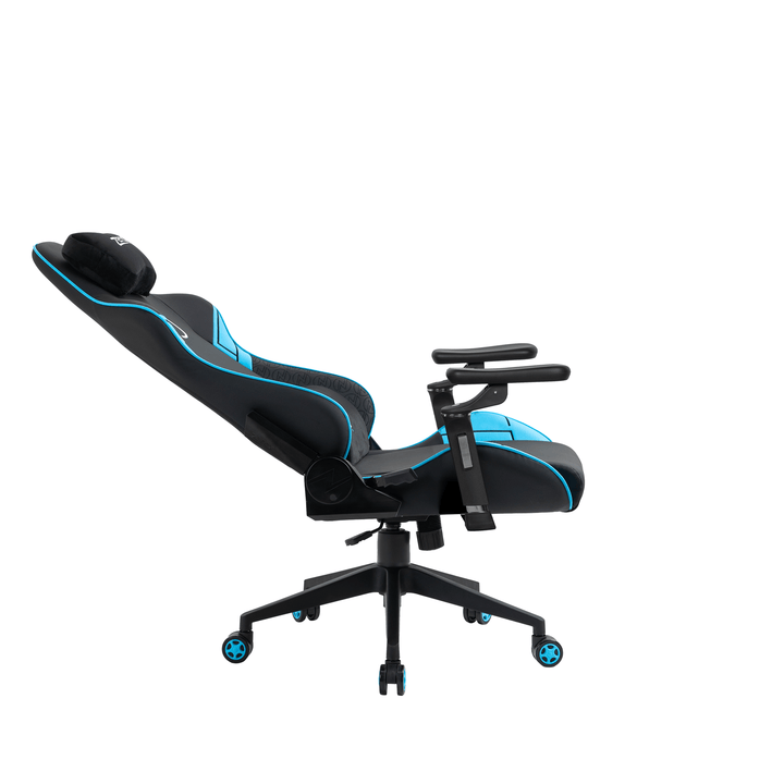 Zenox Saturn Mk - 2 Gaming Chair (Leather/Sky Blue) - Gaming Chair - Zenox - Zenox