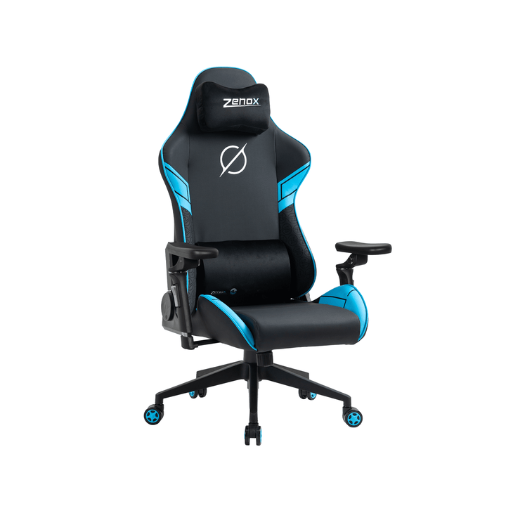 Zenox Saturn Mk - 2 Gaming Chair (Leather/Sky Blue) - Gaming Chair - Zenox - Zenox