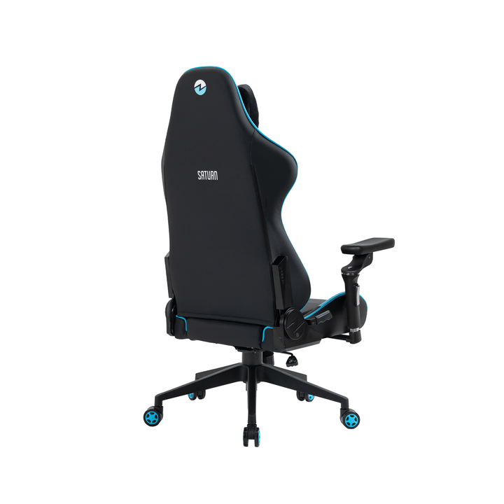Zenox Saturn Mk - 2 Gaming Chair (Leather/Sky Blue) - Gaming Chair - Zenox - Zenox