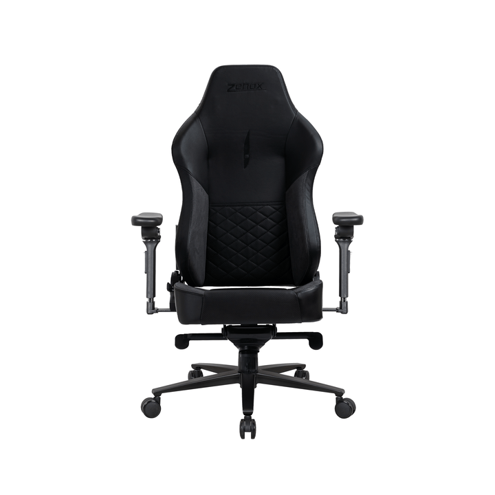Zenox Spectre Mk - 2 Gaming Chair (Leather/Charcoal) - Gaming Chair - Zenox - Zenox