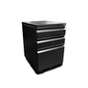 Zenox Mobile 3-Drawer Cabinet (Black)