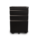 Zenox Mobile 3-Drawer Cabinet (Black)
