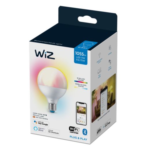 WiZ Full Color Globe 11W G95 E27 Smart LED Bulb