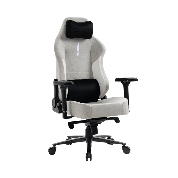 Zenox Spectre Mk-2 Gaming Chair (Fabric/Light Grey)