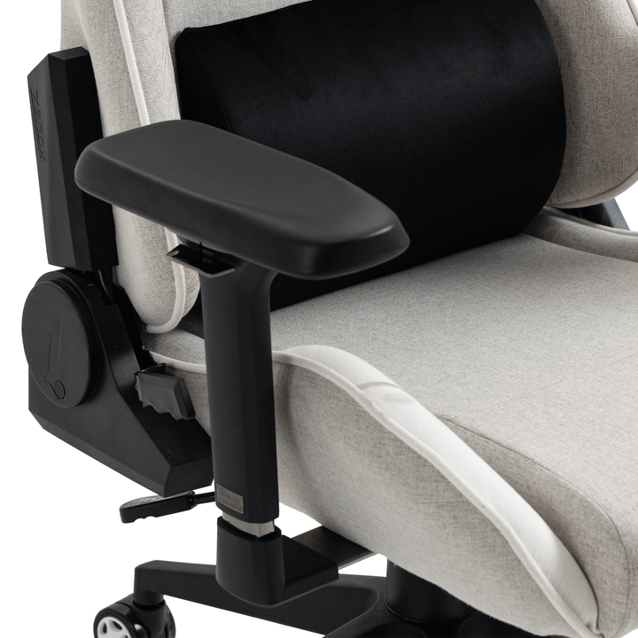 Saturn Mk-2 Gaming Chair (Fabric/Light Grey) Zenox