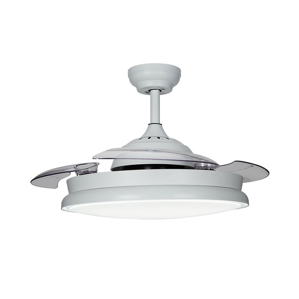 Philips FC560 White LED ceiling fan light ( SS RD 48W+24W 30-57K W HV RC 01Pln)