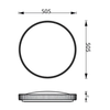 Philips CL507 SceneSwitch RD 36W 40-65-27K W HV 01 Ceiling Light