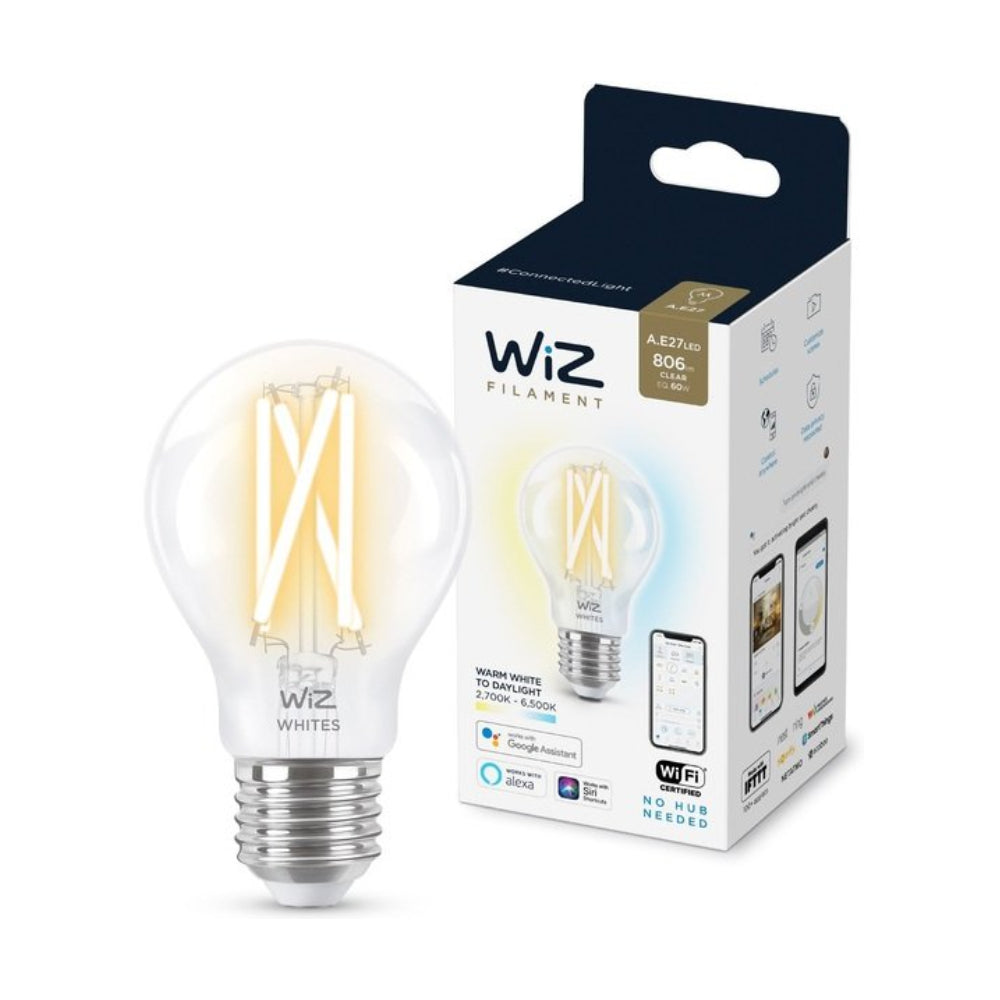 WiZ 冷暖白光 60W A60 E27 Wi-Fi 智能可調光 LED 燈絲燈泡