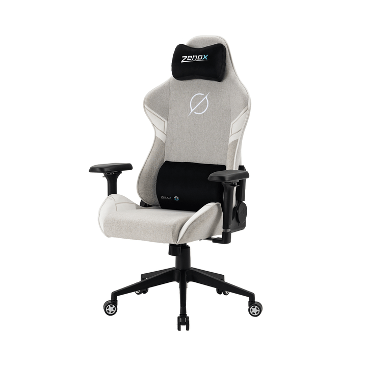 Saturn Mk-2 Gaming Chair (Fabric/Light Grey) Zenox