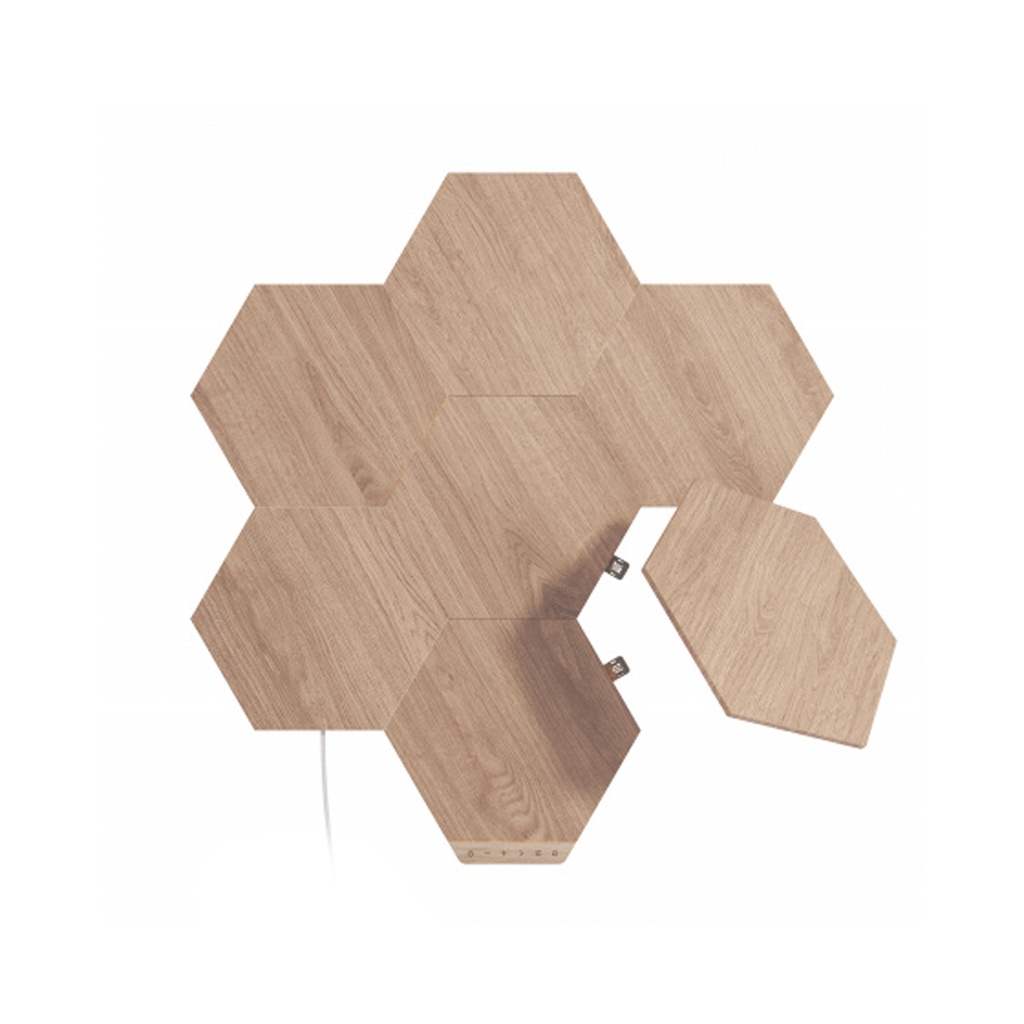 Nanoleaf Elements 木紋六角形智能燈板入門套裝 (7塊)