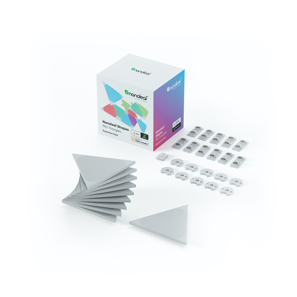 Nanoleaf Shapes Mini Triangle Expansion Pack迷你三角形智能燈板擴充裝 (10塊)
