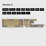 Keychron OEM Dye-Sub PBT Keycap Set - Wheat Grey (Full Set 137 keys)