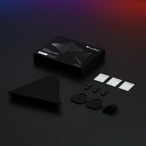 Nanoleaf - Limited Edition Ultra Black Triangles - Expansion Pack 3PK