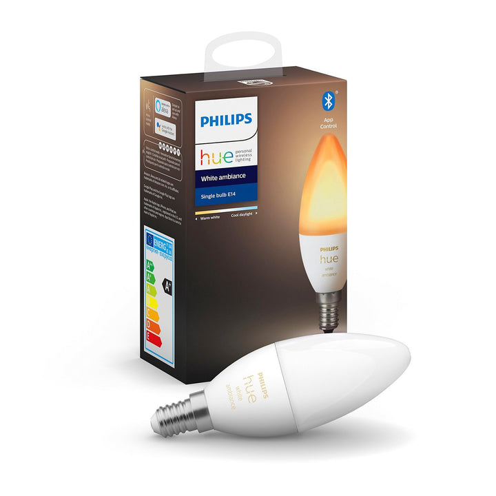 Philips Hue White Ambiance Bluetooth E14 Bulb 5.2W B39 E14 EU - Zenox