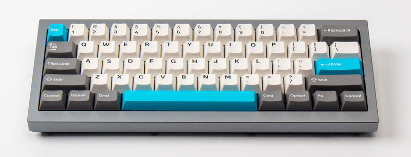 Keychron Cherry Profile Double-Shot PBT Full Set Keycaps (219 Keys) - Grey, White, and Blue